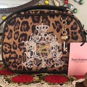 NWT Juicy Couture Leopard Print Juicy For All Crossbody